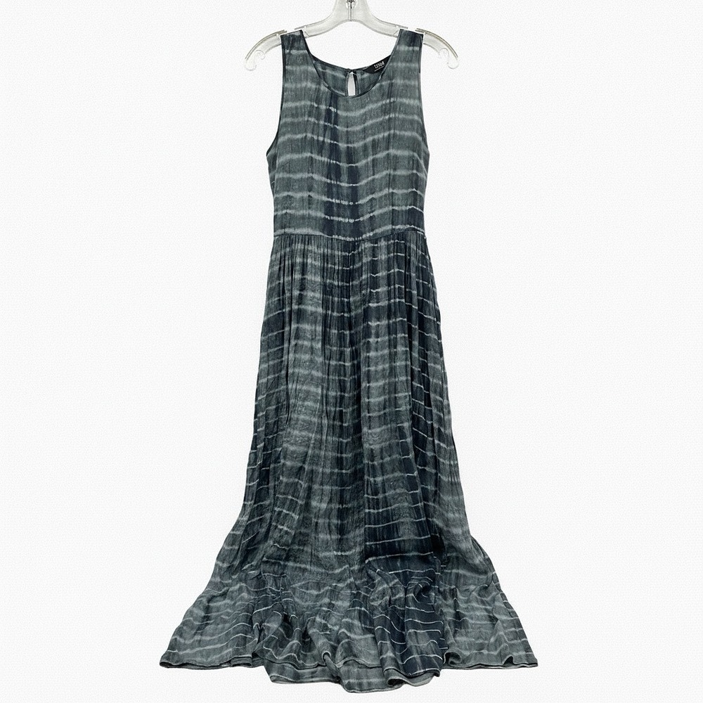 Neuw Gray Tie Dye Cut-Out Back Maxi Dress | Regular M